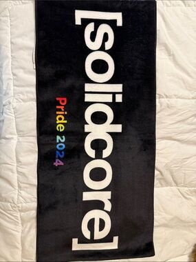 Solidcore Pride 2024 Black Logo Towel